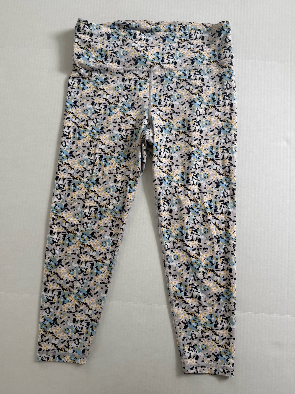 Gap Eclipse L multicolor Speckle High-Waist Leggings Lavender/Blue/Yellow